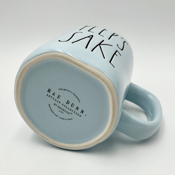 Rae Dunn Artisan Collection Peeps Sake Light Blue Ceramic Mug 12 Oz - Picture 5 of 8